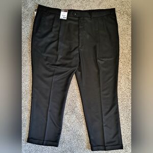 NWT Roundtree & Yorke Big and Tall Men's Black Pants Size 50x30